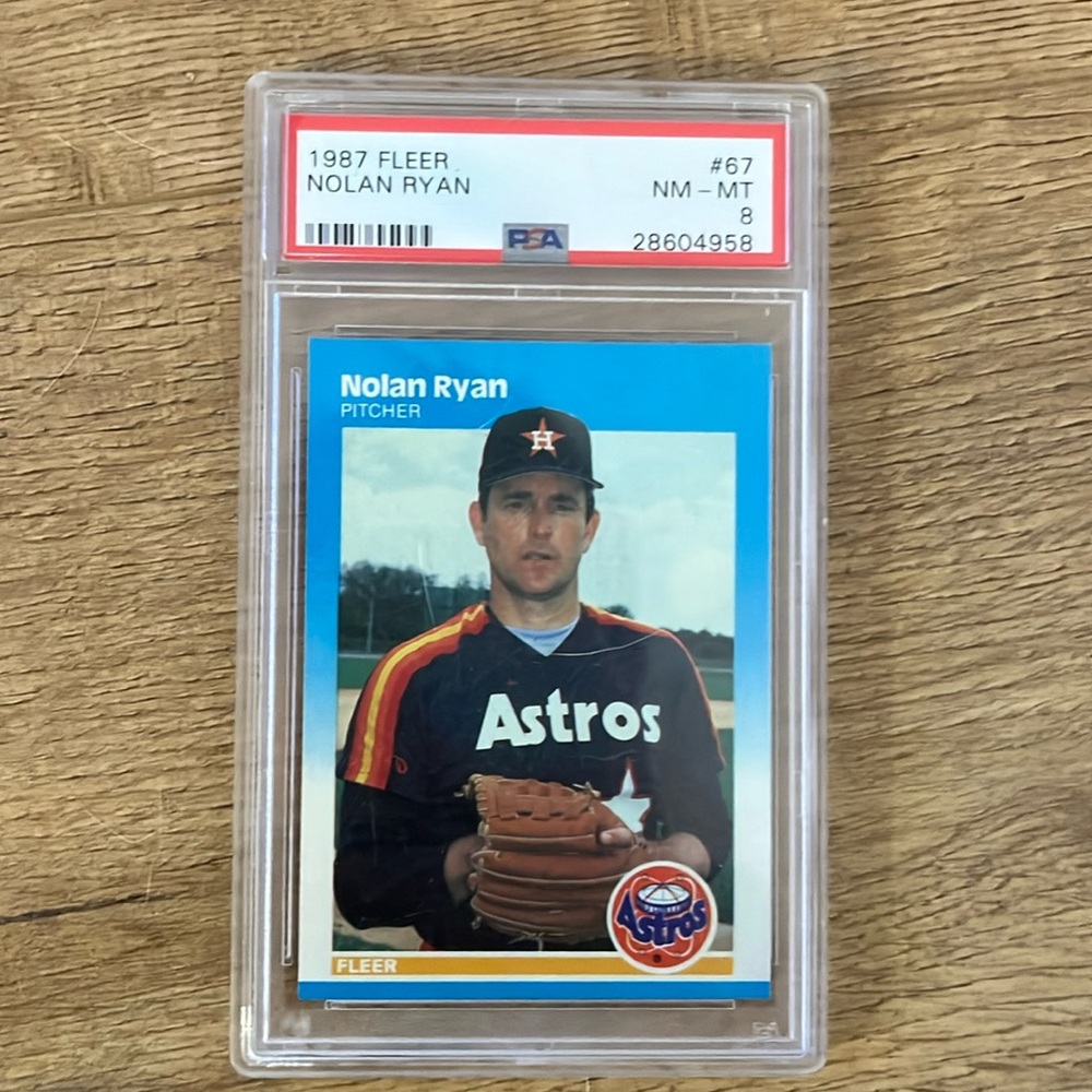Nolan Ryan 1987 psa 8 Fleer